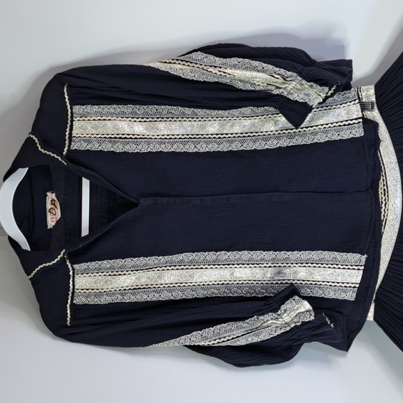 60's Fiesta Dress By Desert Flower Orginals Waist 32 Size M-L - Picture 3 of 15